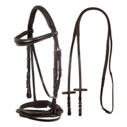 Ogłowie z nachrapnikiem szwedzkim Equestro Jubilee