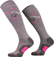 Podkolanówki jeździeckie z wełny merynosa Comodo Jockey