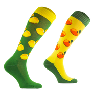 Podkolanówki jeździeckie Comodo Funny Design - Zielone jabłko