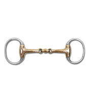 Wędzidło oliwkowe Waldhausen Solid Curpis - podwójnie łamane