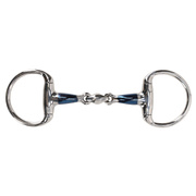 Wędzidło oliwkowe QHP Sweet Iron - podwójnie łamane