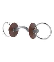 Wędzidło zwykłe Beris KONNEX - językowe 18 mm z kółkami 7,5 cm