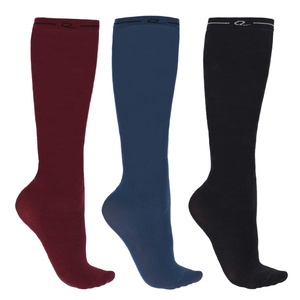 Podkolanówki jeździeckie QHP Show socks 3-pak