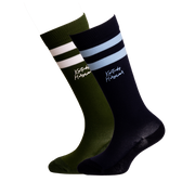 Skarpetki dziecięce Kentucky Horsewear Striped Kid Socks - 2 pak