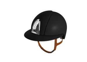 Kask z szerokim daszkiem KEP Italia Cromo Textile - czarny 55