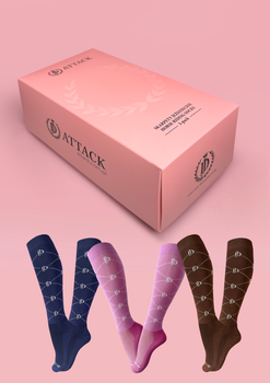 Podkolanówki jeździeckie JD ATTACK Brenda - 3pak