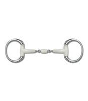 Wędzidło oliwkowe smakowe Happy Mouth Contour - podwójnie łamane z rollerem