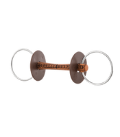 Wędzidło zwykłe ze skóry Beris - proste 20 mm 