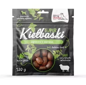 Super kiełbaski dla psa z jagnięciną i pokrzywą Syta Micha