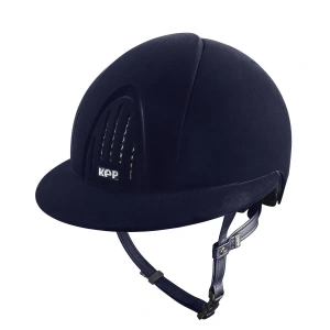 Kask jeździecki z szerokim daszkiem KEP Italia Smart Nova Blue Velvet