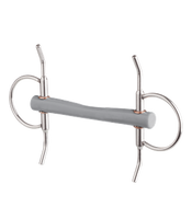 Wędzidło oliwkowe z wąsami Beris - proste 18 mm