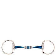 Wędzidło oliwkowe BR Sweet Iron - podwójnie łamane