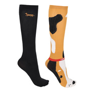 Podkolanówki jeździeckie QHP Stable buddy (2-pack)