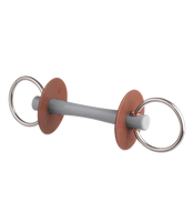 Wędzidło zwykłe Beris -  proste 15 mm z kółkami 6 cm