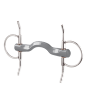 Wędzidło oliwkowe z wąsami Beris KONNEX - językowe 18 mm