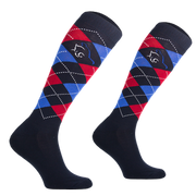 Podkolanówki jeździeckie Comodo Karo Design