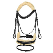 Ogłowie anatomiczne z futrem START Andromeda