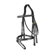 Ogłowie munsztukowe z nachrapnikiem angielskim Dy'on D Collection DYLAAA