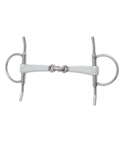 Wędzidło oliwkowe z wąsami Beris - podwójnie łamane