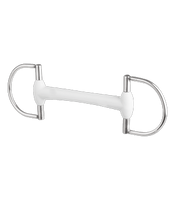 Wędzidło D-ring Beris Eggbutt - proste 18 mm