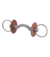 Wędzidło zwykłe Beris - językowe 18 mm  z kółkami 7,5 cm