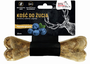 Kość do żucia dla psa Syta Micha Hipoalergiczna Formuła - Jeleń z jagodami MAXXi