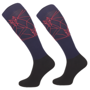 Podkolanówki jeździeckie Comodo Functional Geometric