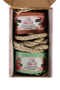 Lizawki smakowe w zestawie ze sznurkiem HKM Lickstone Lolly Lick
