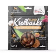 Super kiełbaski dla psa z pstrągiem, batatem, cukinią i kokosem Syta Micha