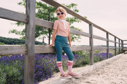 Dziewczęce legginsy jeździeckie z kolanowym lejem silikonowym Kentucky Ridingwear Miami