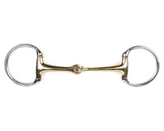 Wędzidło oliwkowe QHP German Silver - pojedynczo łamane