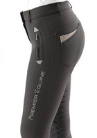 Bryczesy damskie z kolanowym lejem silikonowym Premier Equin