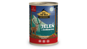 Karma mokra dla psów Pokusa Feel The Wild - Jeleń z żurawiną