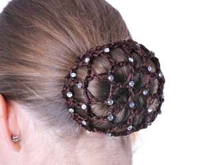 Siatka do włosów z cekinami Waldhausen Rhinestones