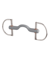 Wędzidło D-ring Beris - językowe 18 mm