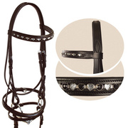 Ogłowie z nachrapnikiem kombinowanym York Hearts