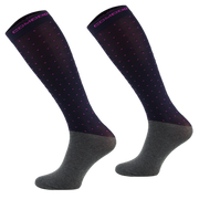 Podkolanówki jeździeckie Comodo Microfiber Dots