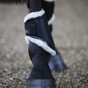 Ochraniacze tylne z futrem do codziennego użytku i na padok Kentucky Horsewear Turnout Boots Leather