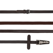 Wodze skórzano-gumowe zapinane na karabińczyk QHP