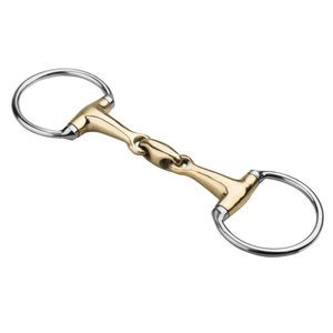 Wędzidło oliwkowe START German Silver podwójnie łamane - pełne