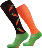 Podkolanówki jeździeckie Comodo Funny Design - Marchew