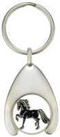 Breloczek z żetonem do koszyka HR Koń fryzyjski