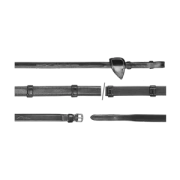 Wodze skórzano-gumowe ze stoperami Dy'on US Collection US05G