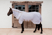 Derka siatkowa przeciw owadom z kapturem i osłoną brzucha Kentucky Horsewear Mesh Fly Rug Comfort Classic