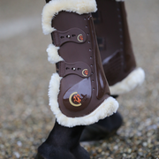 Ochraniacze przednie z futrem Kentucky Horsewear Sheepskin Elastic