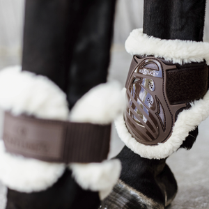 Ochraniacze tylne z futrem Kentucky Horsewear Young Horse TPU