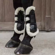 Ochraniacze przednie z futrem Kentucky Horsewear Bamboo Velcro