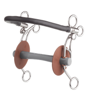 Tandem ze skórzanym nachrapnikiem Beris US - prosty