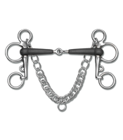 Pelham gumowy Waldhausen - pojedynczo łamany