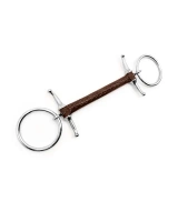 Wędzidło zwykłe z krótkimi wąsami FAGER Adam Baby Fulmer - skórzana sztanga